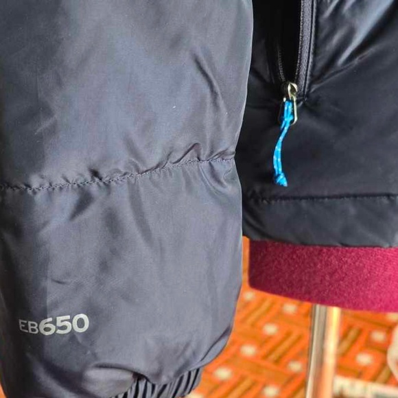 Eddie Bauer Channel Hooded Down Jacket - Navy Blue - Picture 2 of 5